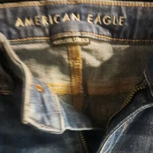 American Eagle Outfitters Dark Blue Straight Leg Jeans